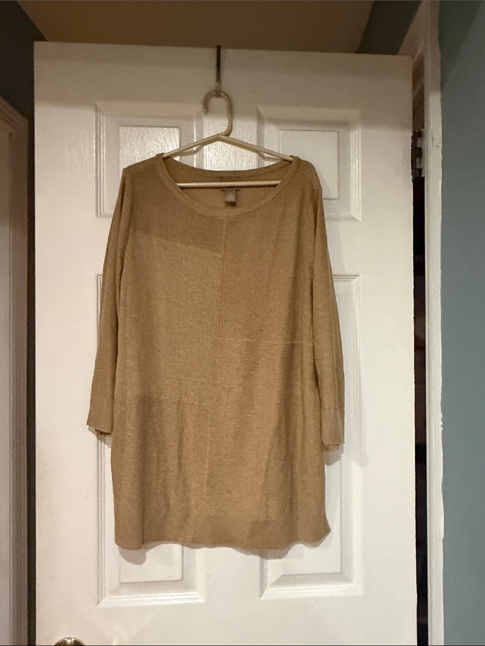 Chico's Lightweight Tunic Sweater in Camel